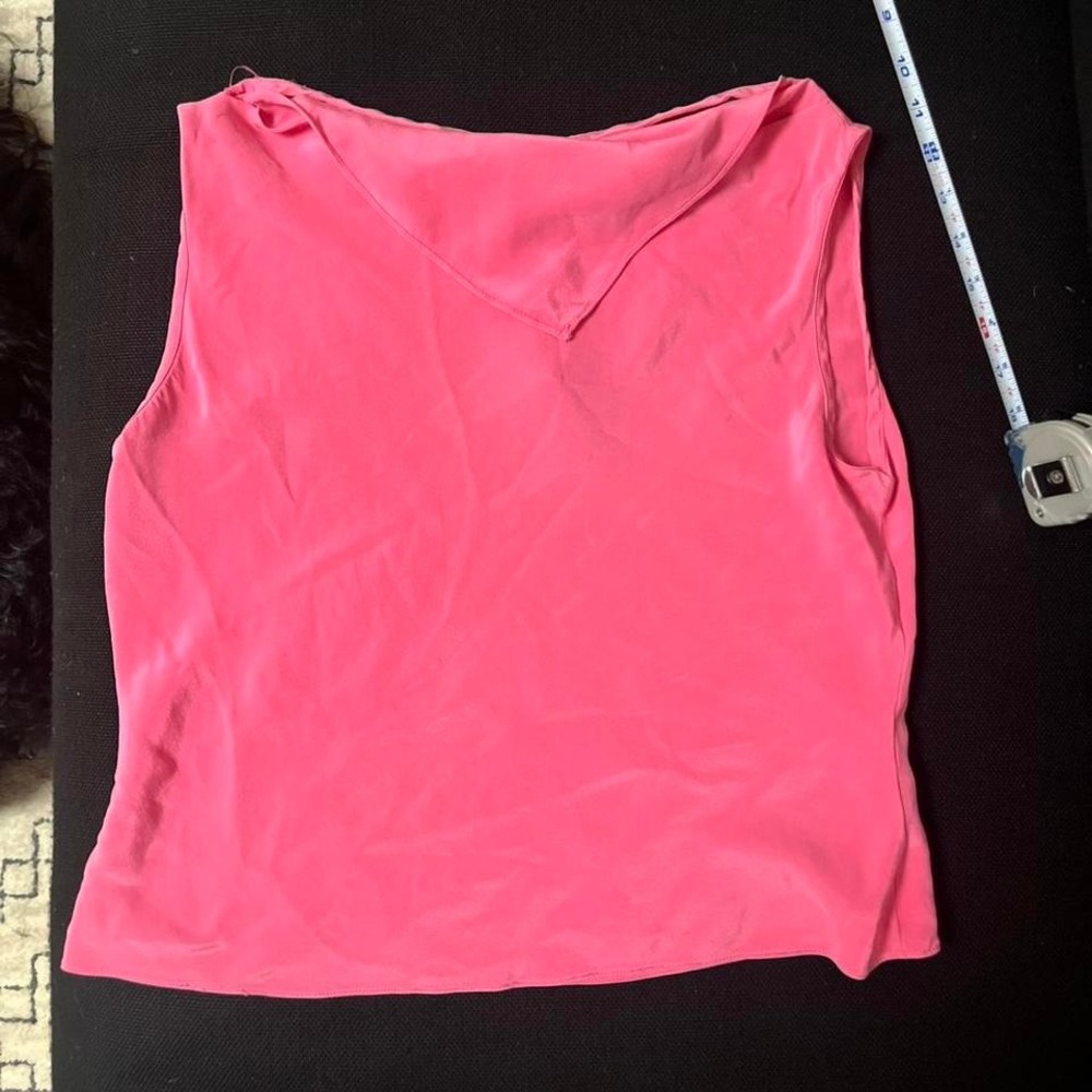 Linda Allard Ellen Tracy 100% Silk Tank | Size 8 vibrant pink